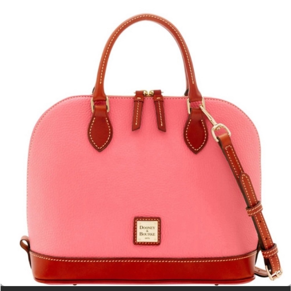 Dooney & Bourke Pebbled Leather Zip Zip Satchel